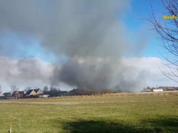 2018 01 29 Gewonde en asbest bij explosie in oude stal Wognum