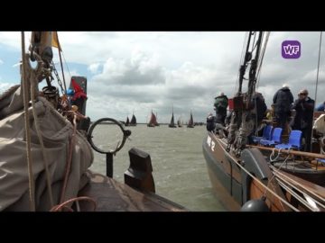 70 botters trotseerden het weer tijdens de Vlootschouw Enkhuizen