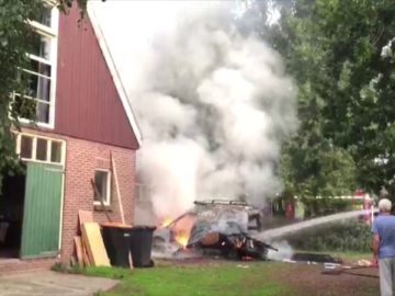 Autobrand na explosie Berkhout