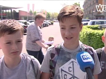 basisschoolkinderen Hoorn niet blij met stenengooiende jongeren