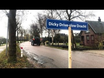 Bewoners Zuiderdracht voeren actie tegen vrachtverkeer