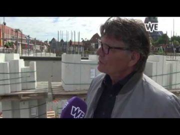 Bouw van tien herenhuizen op plek oude Park Schouwburg loopt voorspoedig