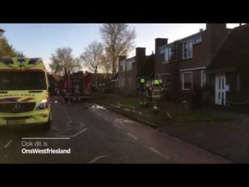 Brand woning Risdam Noord in Zwaag