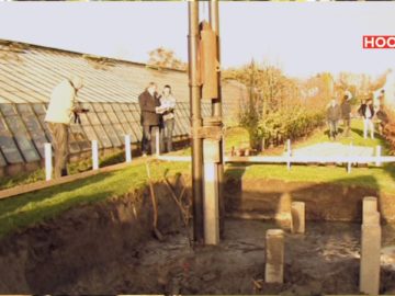 Eerste paal tuindersschoorsteen