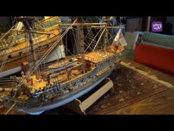 Hemmer Willem Dekker bouwt oude scheepsmodellen