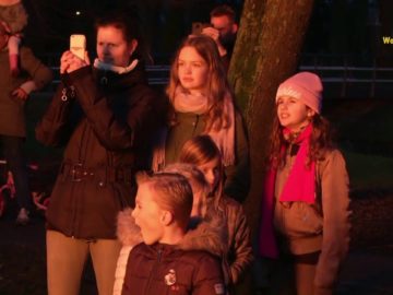 kerstboom verbranding 2018 in Risdam-Noord in Hoorn