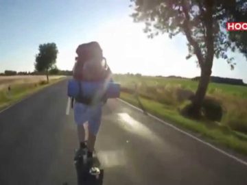 Longboarden van Berlijn naar Obdam