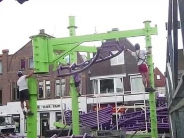 Opbouw Kermis Hoorn 2014