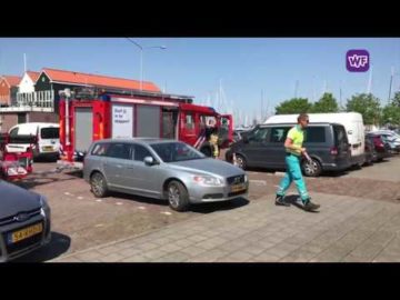 Pas aangeschafte motorboot in de brand