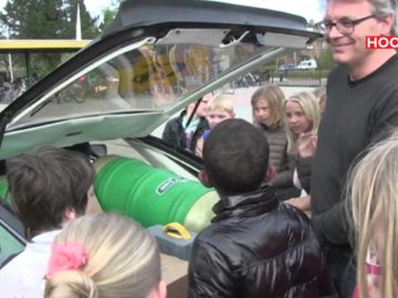 Porsche rijdt op afval