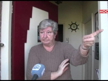 Protest tegen molens Berkhout