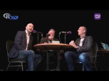 Schaakborddiscussie Hoorn: Kees Maas (CU) en Jeroen van der Veer (Sociaal Hoorn)