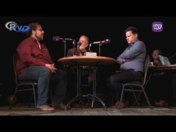 Schaakborddiscussie Hoorn: René Assendelft (Hoorn Lokaal) en Arwin Rood (D66)