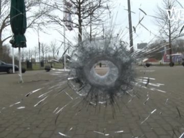 Sporthal De Weijver in Hoogwoud beschoten