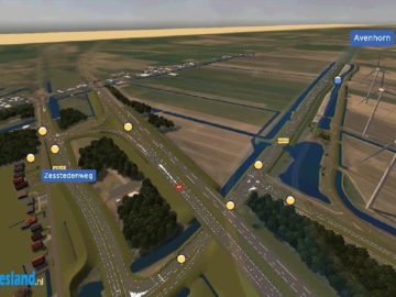 Vogelvlucht over nieuwe N23 Avenhorn A7 – Heerhugowaard