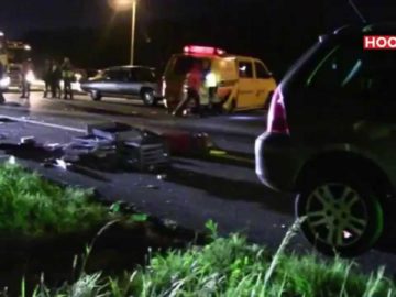 Wegenwacht van de weg gereden